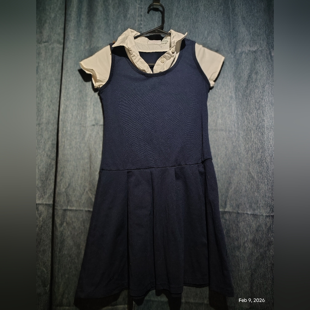 Navy Blue Kids Casual Dress
